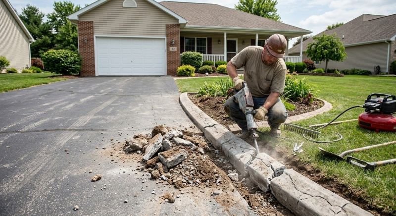 Concrete Curb Removal Service